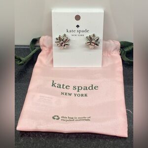 Kate Spade Silver Bow Earrings